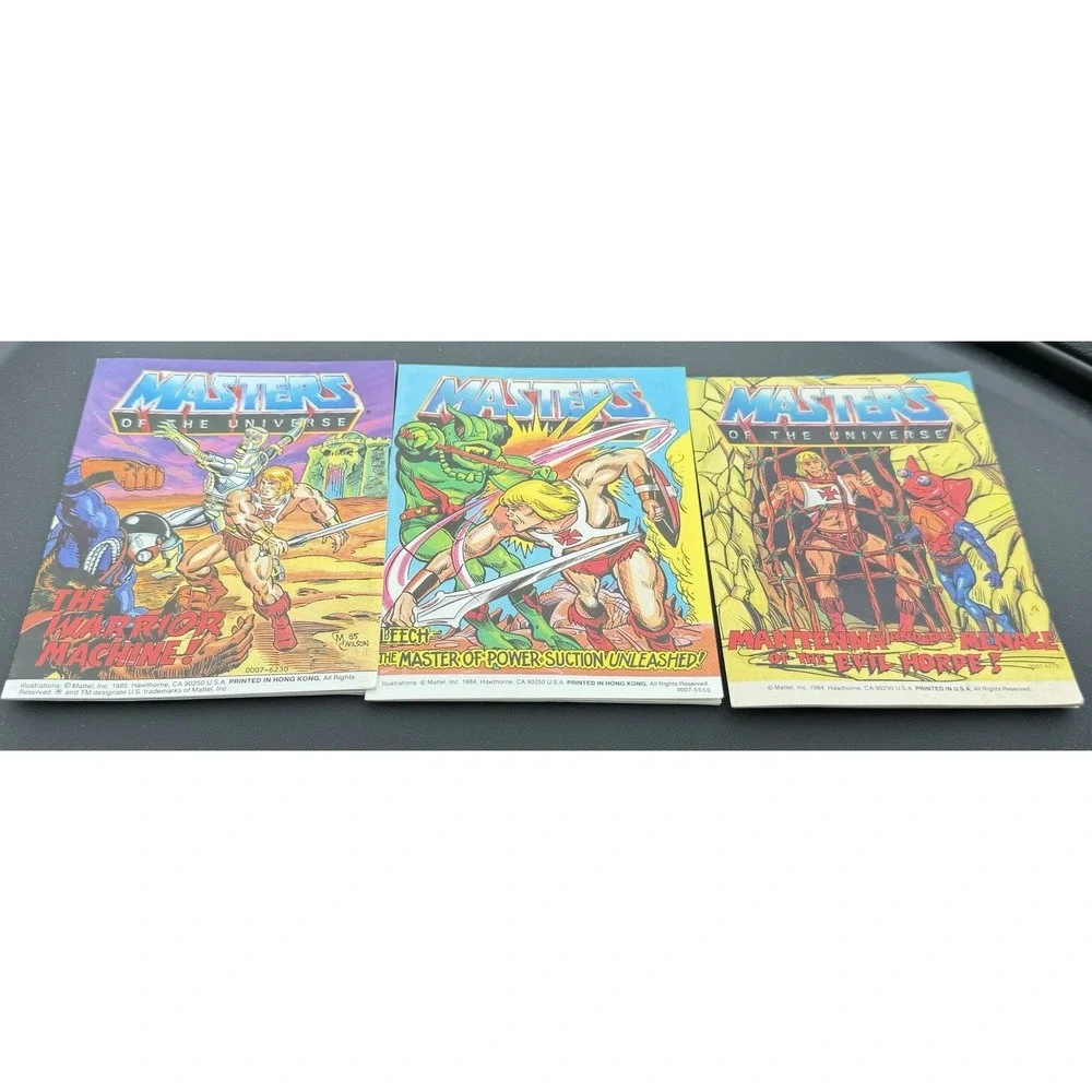 Vintage 1984-85 Masters of the Universe Mini Comics Lot of 3 Mattel MOTU